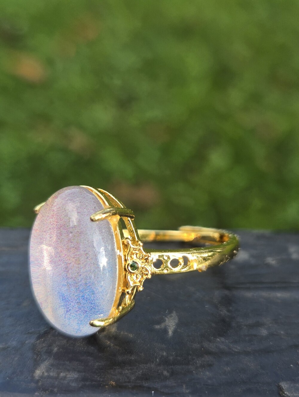 Angel AURA Quartz Adjustable RING - Picture 2 of 3
